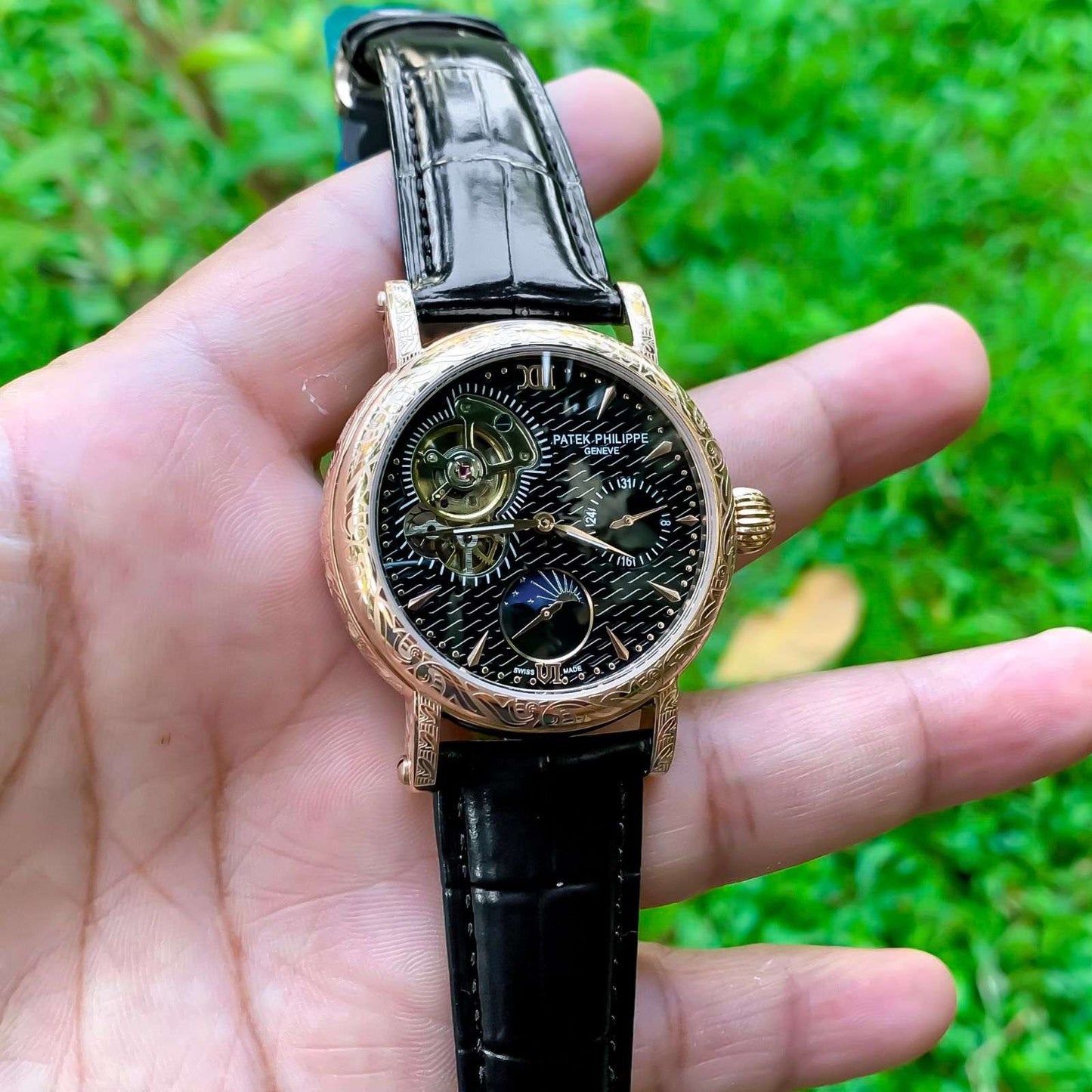 Patek phillips tourbilion Nautilus engraved edition