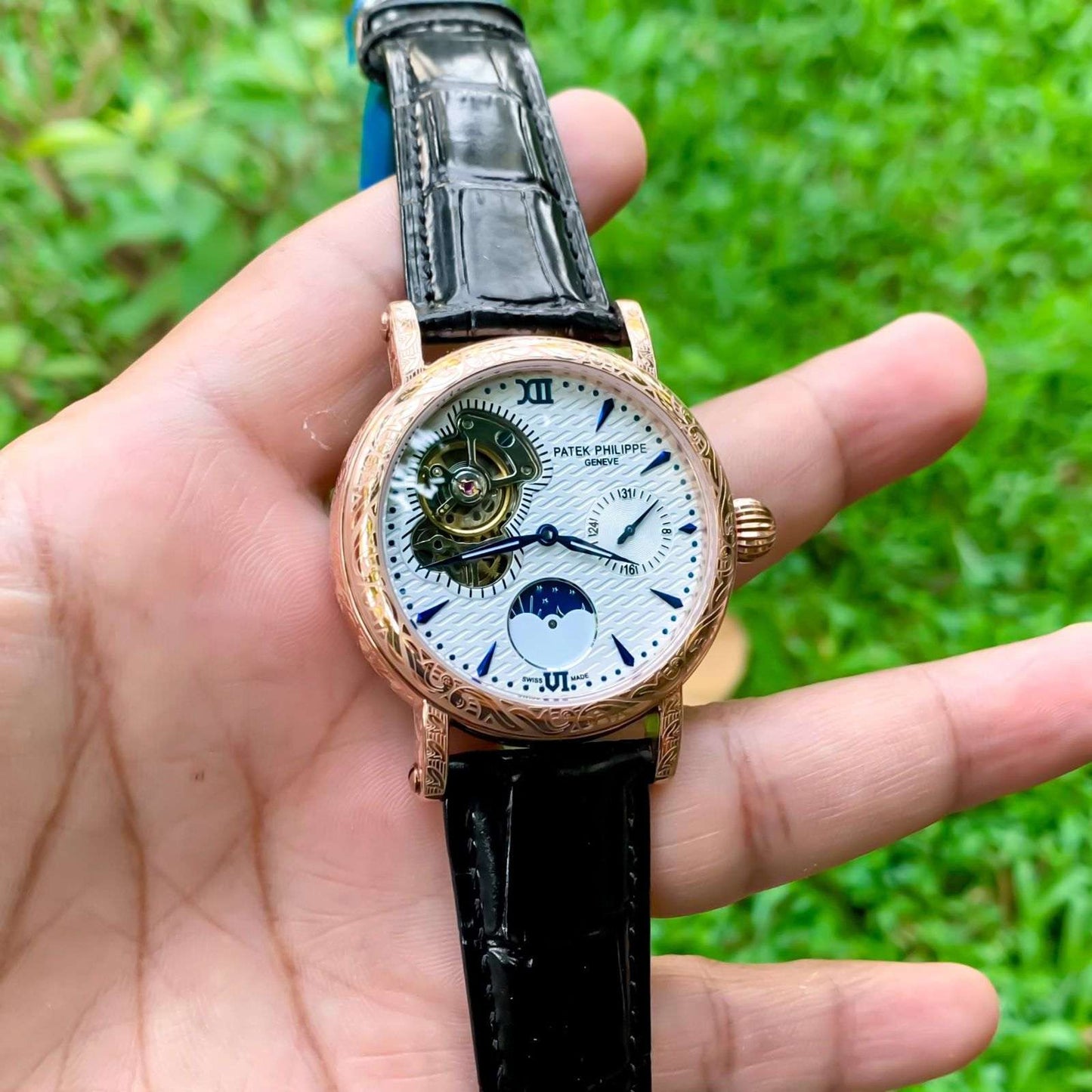 Patek phillips tourbilion Nautilus engraved edition